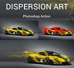 极品PS动作－墨点抽离(第三版)：Dispersion Art Photoshop Action